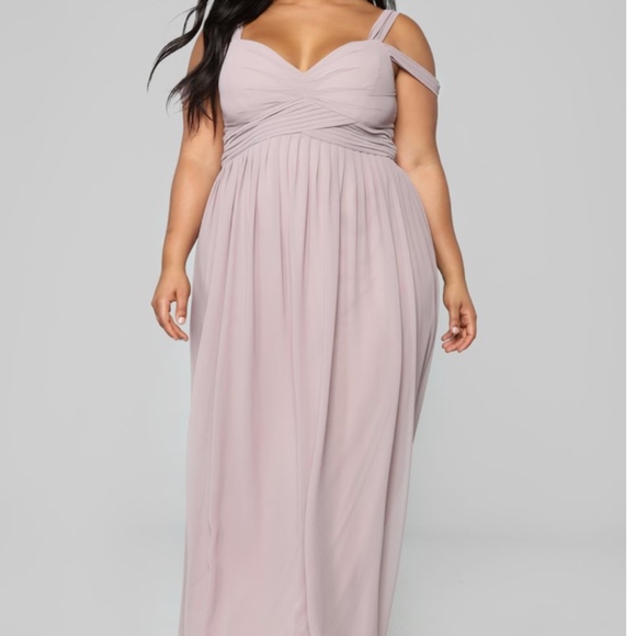 mauve formal dress